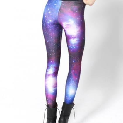 Galaxy Leggings,galaxy Pants ,womens Printed..